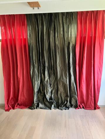 Overgordijnen profesioneel gemaakt vlinderplooi 110X242 (4X) beschikbaar voor biedingen