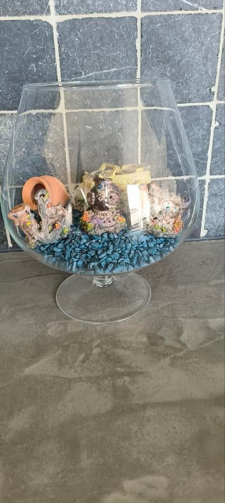 Vissen kom incl steentjes en sier element., Ophalen, Gebruikt, Overige typen