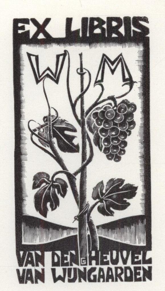 1125 Ex Libris België : Gerard Schelpe , z.j., Antiek en Kunst, Kunst | Etsen en Gravures, Verzenden