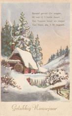 KERST SNEEUW BOERDERIJ JAREN 60 ZEER MOOIE OUDE KAART KH987, Verzamelen, Ansichtkaarten | Themakaarten, Ophalen of Verzenden, 1960 tot 1980