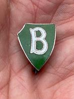 Emaille speldje/broche “B” voetbal? sportclub?, Ophalen of Verzenden, Zo goed als nieuw, Overige onderwerpen