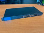 Linksys LGS124 24-Poorts Gigabit Switch, Computers en Software, Netwerk switches, Ophalen of Verzenden, Gebruikt
