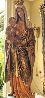 Imposant Maria Beeld (1.30 m) – Papier-maché/Gips – Sfeervol, Antiek en Kunst, Ophalen