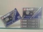 5 NIEUW, BASF CHROME EXTRA II 90 cassettebandjes ., 2 t/m 25 bandjes, Overige genres, Ophalen of Verzenden, Nieuw in verpakking