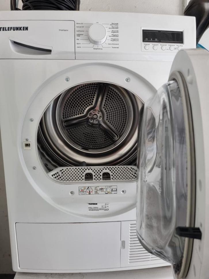Telefunken Droger - Zo goed als nieuw!, Witgoed en Apparatuur, Wasdrogers, Zo goed als nieuw, Condens, Voorlader, 6 tot 8 kg, 85 tot 90 cm