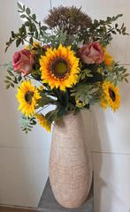 Grote vloervaas, bloemstuk met kunstbloemen, Ophalen, Zo goed als nieuw