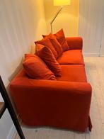 Vesta bankje - Oranje rood - wasbare Afneembare hoes, Gebruikt, 150 tot 200 cm, Tweepersoons, 75 tot 100 cm