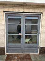 Dubbele tuindeuren, Doe-het-zelf en Verbouw, Kozijnen en Schuifpuien, Ophalen, Zo goed als nieuw, Hout, Deurkozijn