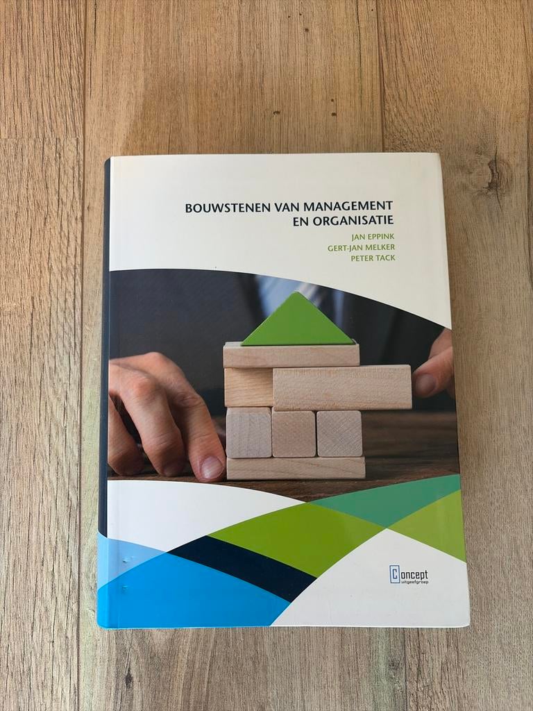 Bouwstenen van Management en Organisatie - Eppink, Ophalen of Verzenden, Zo goed als nieuw, Management