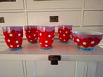 4 Oilily mokken xl rood 2018  (nieuw) en één schaaltje, Huis en Inrichting, Keuken | Servies, Nieuw, Ophalen of Verzenden, Glas