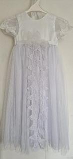 Lange witte kanten doopjurk doopkleed christeningdress, Ophalen of Verzenden, Nieuw, Meisje