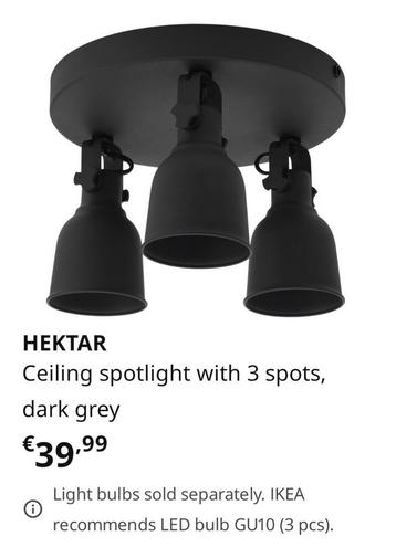 Als NIEUW en inclusief 3 LED lampen beschikbaar voor biedingen