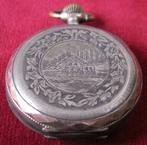 Antiek zakhorloge Remontoir cylindre  6 Rubis gegraveerd, Sieraden, Tassen en Uiterlijk, Horloges | Antiek, Verzenden, Overige merken