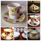 Diverse vintage kop en schotel o.a. Bone China Engeland, Antiek en Kunst, Ophalen of Verzenden