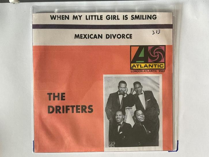 THE DRIFTERS: WHEN MY LITTLE GIRL IS SMILING  VG+, Cd's en Dvd's, Vinyl Singles, Gebruikt, Single, Pop, 7 inch, Ophalen of Verzenden