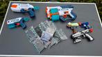 Set van 6 Nerf en X-shot pistolen met ca 100 pijltjes., Ophalen of Verzenden, Zo goed als nieuw