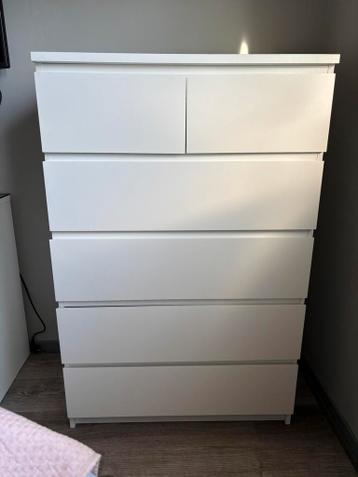 Malm Ladekast Ikea wit 80x123cm - afbeelding 2