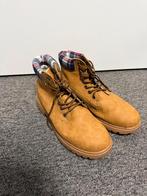 Werkschoenen/boots met geruite voering - maat 43, Ophalen, Bruin, Boots, Zo goed als nieuw
