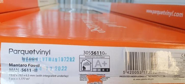 Verschillende soorten Lamett PVC vloer (rest), Huis en Inrichting, Stoffering | Vloerbedekking, Nieuw, Laminaat, Ophalen of Verzenden