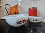 Vintage JAJ Pyrex Rozen Kommen Set ‘june rose’, Ophalen of Verzenden, Gebruikt