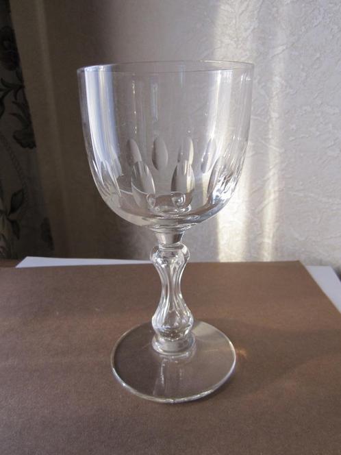 Antiek Leerdam model Stephenson rode wijnglas pré 1910, Antiek en Kunst, Antiek | Glas en Kristal, Verzenden