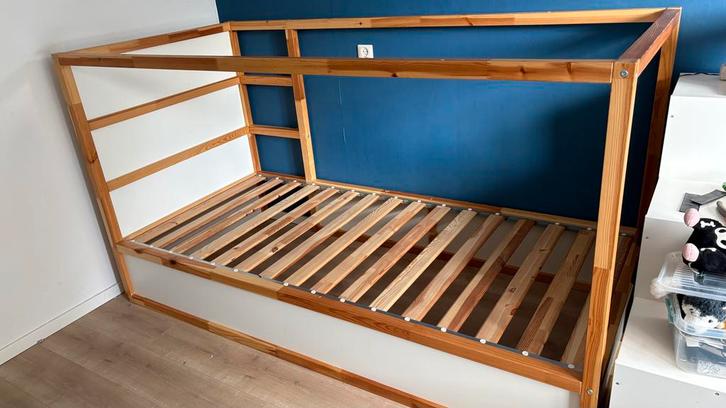 IKEA KURA omkeerbaar bed, Kinderen en Baby's, Kinderkamer | Bedden, Gebruikt, 180 cm of meer, 85 tot 100 cm, Hoogslaper of Stapelbed