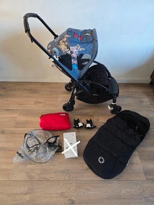 Bugaboo bee5 all black inclusief wieg  compleet, Kinderen en Baby's, Kinderwagens en Combinaties, Zo goed als nieuw, Bugaboo, Ophalen