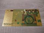 Gouden eurobiljet 1000 euro, Postzegels en Munten, Bankbiljetten | Europa | Eurobiljetten, Ophalen of Verzenden, Overige landen