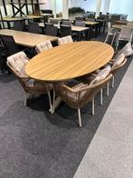 Mooie tuinset met 6 stoelen, Tuin en Terras, Ophalen, 6 zitplaatsen, Zo goed als nieuw, Wicker