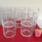 💖10 Vintage Pickwick Douwe Egberts stapelbare THEEGLAZEN., Glas of Glazen, Gebruikt, Ophalen of Verzenden, Glas