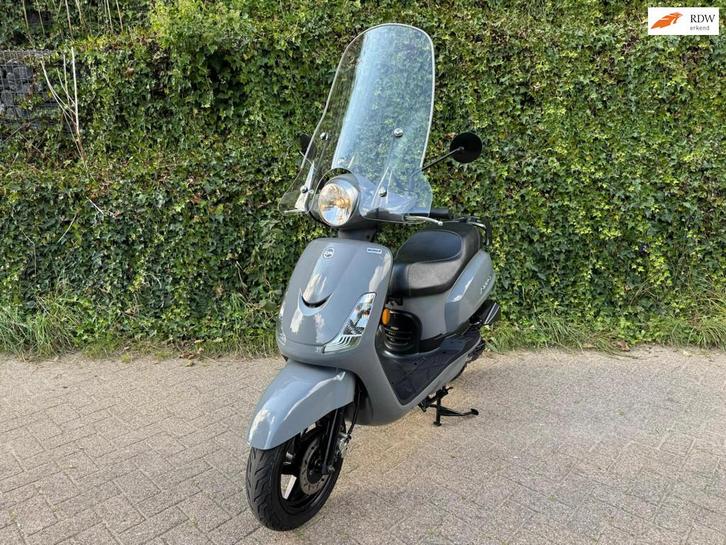 SYM Fiddle 2 45km E4 Scooter Richt Grey BETAAL met in3, Fietsen en Brommers, Scooters | SYM, Gebruikt, Fiddle, Benzine