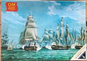 Vintage Ravensburger Puzzel Zeeslag bij Lissa beschikbaar voor biedingen