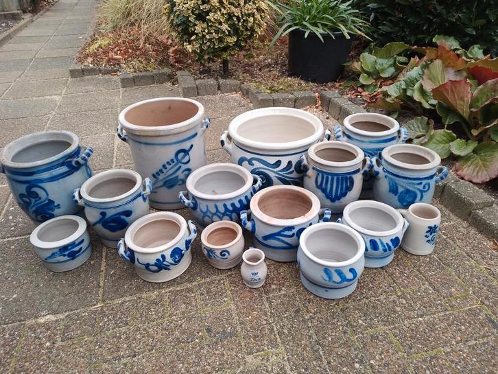15 Vintage Keulse Potten, Antiek en Kunst, Antiek | Servies compleet, Ophalen