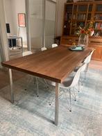 Tafel en zes stoelen, Ophalen, Metaal, 200 cm of meer, 50 tot 100 cm