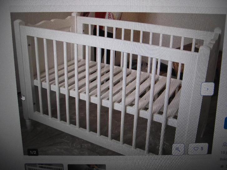 byna gratis babybedje ledikantje 3 verstelb thuis oma oppas, Kinderen en Baby's, Babywiegjes en Ledikanten, Zo goed als nieuw