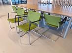 6x Casala Feniks vergaderstoel / eetkamerstoel groen, Gebruikt, Overige kleuren, Ophalen of Verzenden, Industriestraat 5