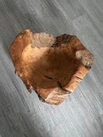 Houten schaal (fruit- decor) boomstam, Ophalen, Zo goed als nieuw