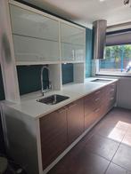Bruijnzeel keuken met AEG apparatuur - Zeer nette staat!, Ophalen, Overige materialen, Wit, Enkelwandige keuken