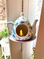 ‼️Hangende waxinelichthouder theepotje met schoteltje €7,50, Huis en Inrichting, Keuken | Servies, Overige typen, Ophalen of Verzenden