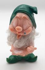 Vintage rubber kabouter met "echte" baard ca. 16cm hoog, Verzamelen, Poppetjes en Figuurtjes, Ophalen of Verzenden, Gebruikt