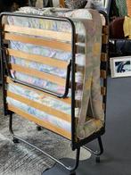 opklapbed opklapbaar logeerbed verrijdbaar opklap bed, Ophalen, 90 cm, Eenpersoons, Bruin