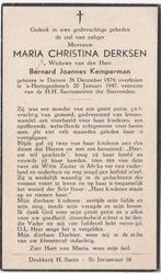 Maria Christina Derksen 1874 Duiven + 1947 Den Bosch, 72 jr, Verzamelen, Verzenden