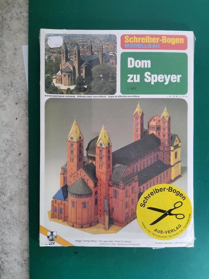 Bouwplaat Dom zum Speyer, Hobby en Vrije tijd, Modelbouw | Figuren en Diorama's, Zo goed als nieuw, Diorama, 1:50 of kleiner, Verzenden
