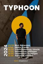 2 tickets voor concert Typhoon - Hedon Zwolle - 11 mei, Tickets en Kaartjes, Concerten | R&B en Hiphop, Mei, Twee personen