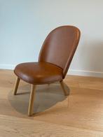 Normann Copenhagen Ace Fauteuil Ultra Leer Bruin Eiken poot, Huis en Inrichting, Stoelen, Ophalen, Bruin, Zo goed als nieuw, Eén