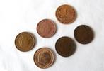 6 x 1 cent munt 1916 1951 1952 1954 1961 1962, Ophalen of Verzenden, Koningin Juliana, 1 cent