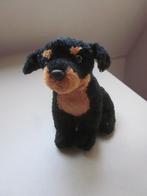 Evora zwart-bruin superzacht pluche hond Rottweiler pup knuf, Ophalen of Verzenden, Nieuw, Hond