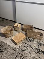 Set manden, Huis en Inrichting, Ophalen, Zo goed als nieuw, Rond, Riet