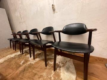 Vintage cowhorn stoelen Tijsseling Nijkerk beschikbaar voor biedingen