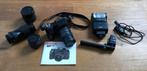 Pentax SF7 spiegelreflexcamera met lenzen en externe flitser, Ophalen of Verzenden, Gebruikt, Spiegelreflex, Pentax